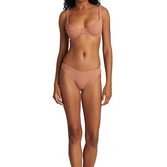 NWT Jonathan Simkhai swimsuit including bustier bikini top and bottoms, XS - Picture 2 of 4